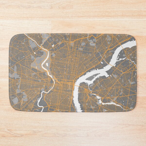 Item preview, Philadelphia City Map of Pennsylvania, USA - Bauhaus designed and sold by deMAP.