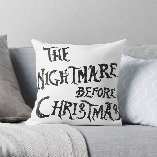 THE NIGHTMARE BEFORE CHRISTMAS TITTLE Throw Pillow