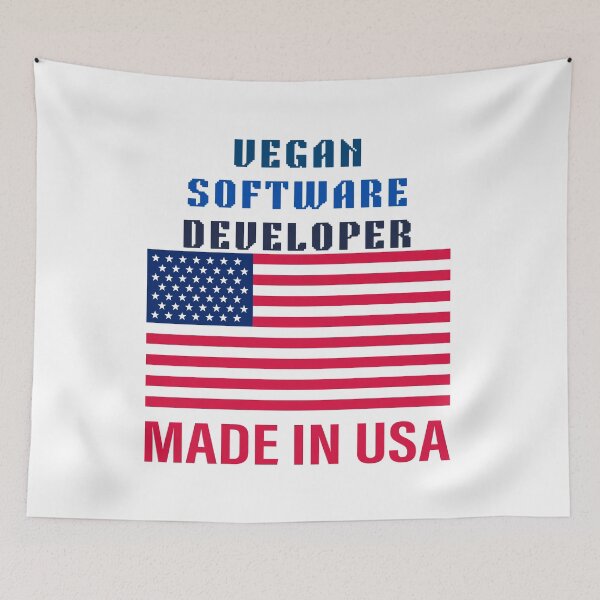 Item preview, Vegan Software Developer designed and sold by Quirky Dez.
