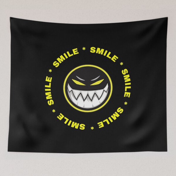 Item preview, Smile halloween print (Black) designed and sold by CreepyCurator.
