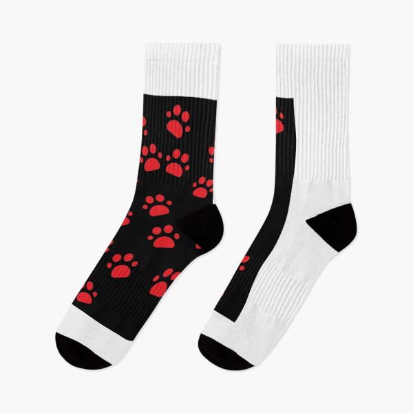 Item preview, Dog footprints red and black designed and sold by March Rider.