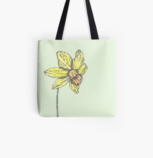Daffodil All Over Print Tote Bag