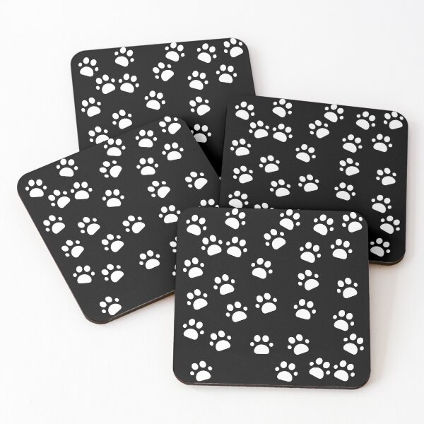 Item preview, Dog footprints white and black designed and sold by March Rider.