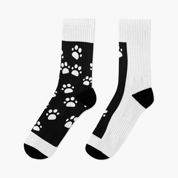 Item preview, Dog footprints white and black designed and sold by March Rider.