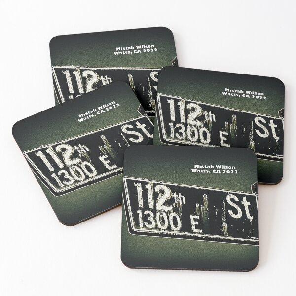 Item preview, 112th Street, Watts, California by Mistah Wilson designed and sold by The Street Sign Store.