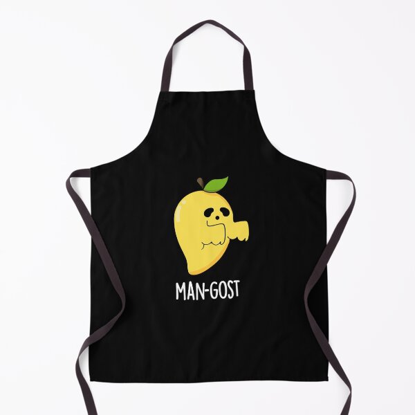 Item preview, Man-gost Halloween Funny Mango Fruit Ghost Puns (Dark BG) designed and sold by punnybone.