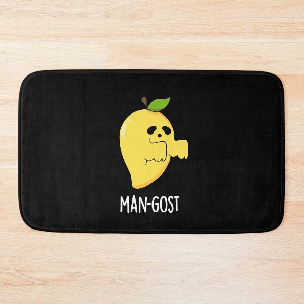 Item preview, Man-gost Halloween Funny Mango Fruit Ghost Puns (Dark BG) designed and sold by punnybone.