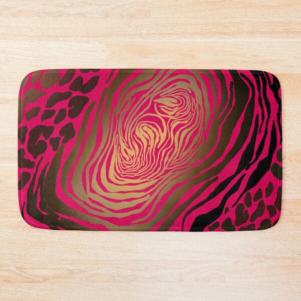 Item preview, Contemporary animal print artwork, animal pattern, jungle pattern, leopard spots, exotic pattern, pink zebra seamless   designed and sold by ZeinabTaha.