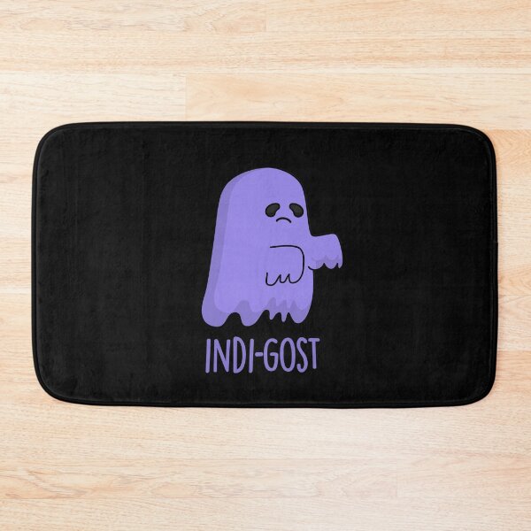 Item preview, Indi-gost Halloween Funny Indigo Ghost Puns (Dark BG) designed and sold by punnybone.