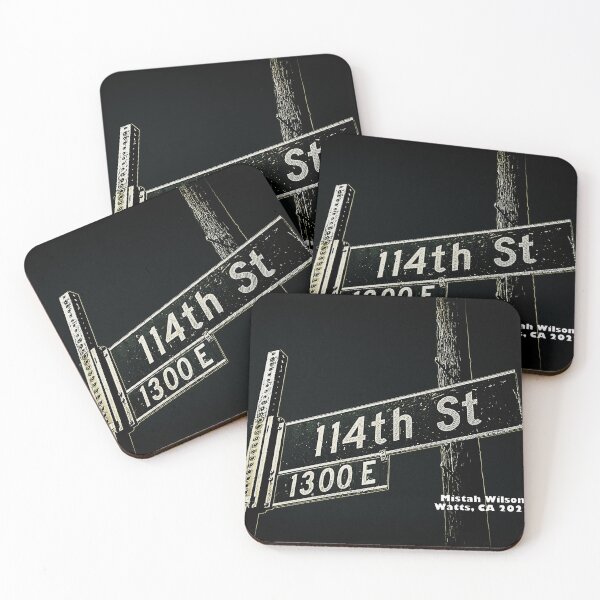 Item preview, 114th Street, Watts, California by Mistah Wilson designed and sold by The Street Sign Store.