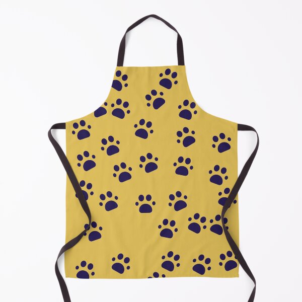 Item preview, dog footprints brown yellow background designed and sold by March Rider.