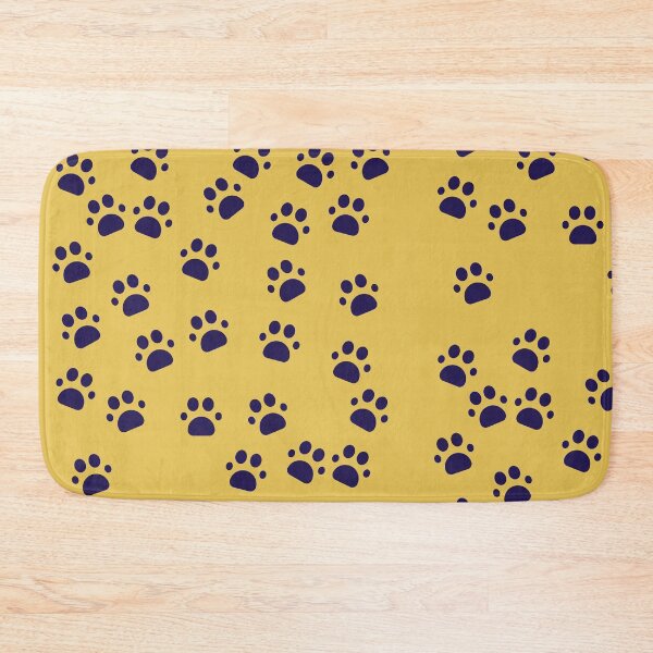 Item preview, dog footprints brown yellow background designed and sold by March Rider.