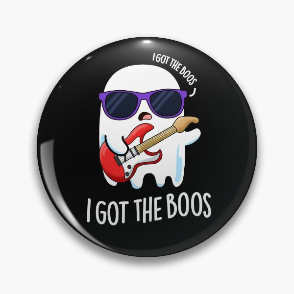 Item preview, I Got The Boos Halloween  Funny Music Ghost Puns (Dark BG) designed and sold by punnybone.