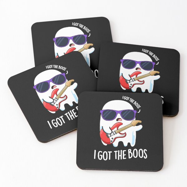 Item preview, I Got The Boos Halloween  Funny Music Ghost Puns (Dark BG) designed and sold by punnybone.