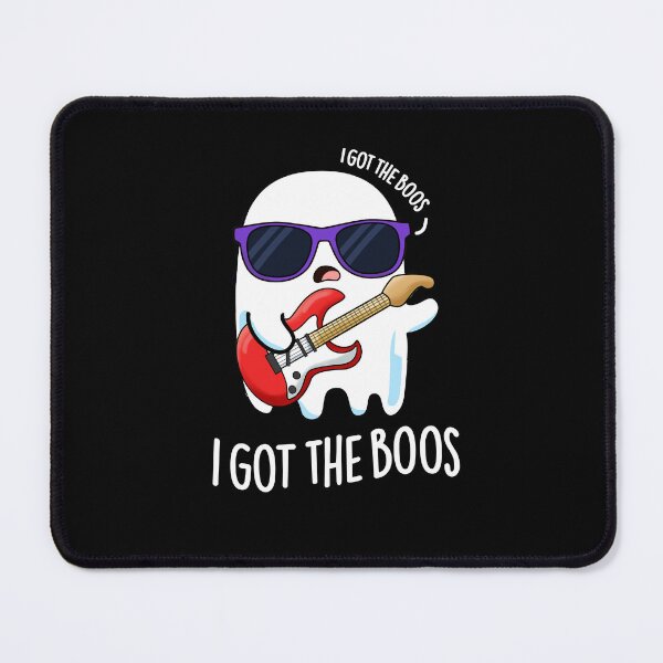 Item preview, I Got The Boos Halloween  Funny Music Ghost Puns (Dark BG) designed and sold by punnybone.