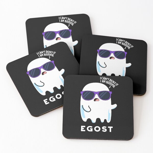 Item preview, Egost Halloween Funny Ego Ghost Puns (Dark BG) designed and sold by punnybone.