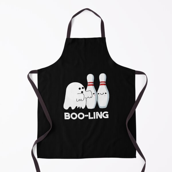 Item preview, Booling Halloween Funny Bowling Ghost Puns (Dark BG) designed and sold by punnybone.