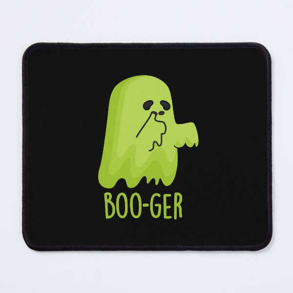 Item preview, Boo-ger Halloween Funny Booger Ghost Puns (Dark BG) designed and sold by punnybone.