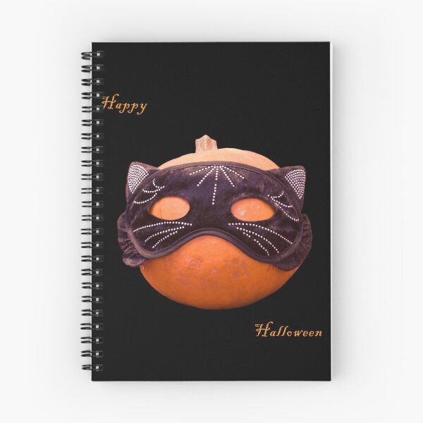 Item preview, Pumpkin in cat Halloween mask black designed and sold by craig777red.