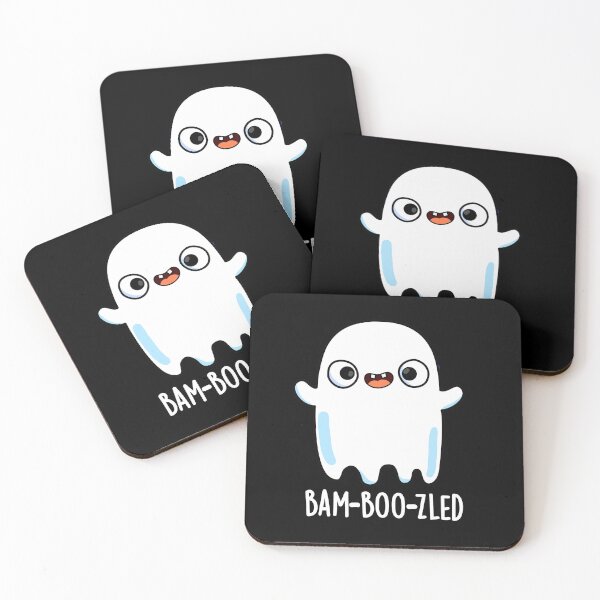Item preview, Bam-boo-zled Halloween Funny Confused Ghost Puns (Dark BG) designed and sold by punnybone.