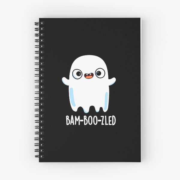 Item preview, Bam-boo-zled Halloween Funny Confused Ghost Puns (Dark BG) designed and sold by punnybone.