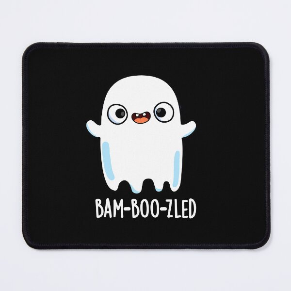 Item preview, Bam-boo-zled Halloween Funny Confused Ghost Puns (Dark BG) designed and sold by punnybone.