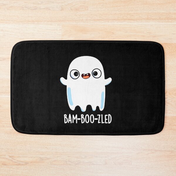 Item preview, Bam-boo-zled Halloween Funny Confused Ghost Puns (Dark BG) designed and sold by punnybone.
