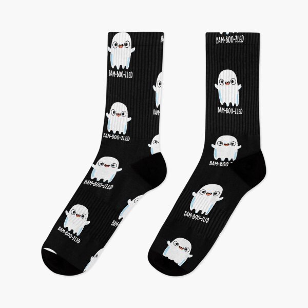 Item preview, Bam-boo-zled Halloween Funny Confused Ghost Puns (Dark BG) designed and sold by punnybone.