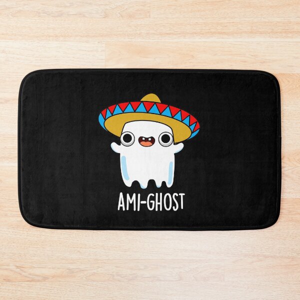Item preview, Ami-gost Halloween Funny Mexican Amigo Ghost Puns (Dark BG) designed and sold by punnybone.