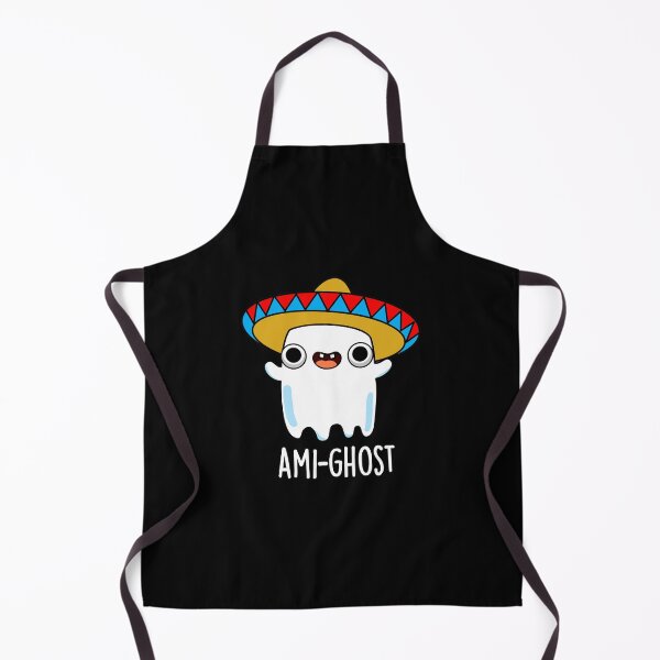 Item preview, Ami-gost Halloween Funny Mexican Amigo Ghost Puns (Dark BG) designed and sold by punnybone.