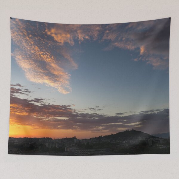 Item preview, View from a Penthouse - Sunrise Skyscape over Plovdiv Bulgaria designed and sold by Georgia Mizuleva.