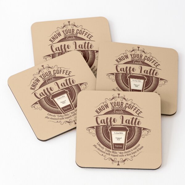 Item preview, Know Your Coffee Essential Guide Collection. Caffe Latte Version designed and sold by More-dan-Prints.
