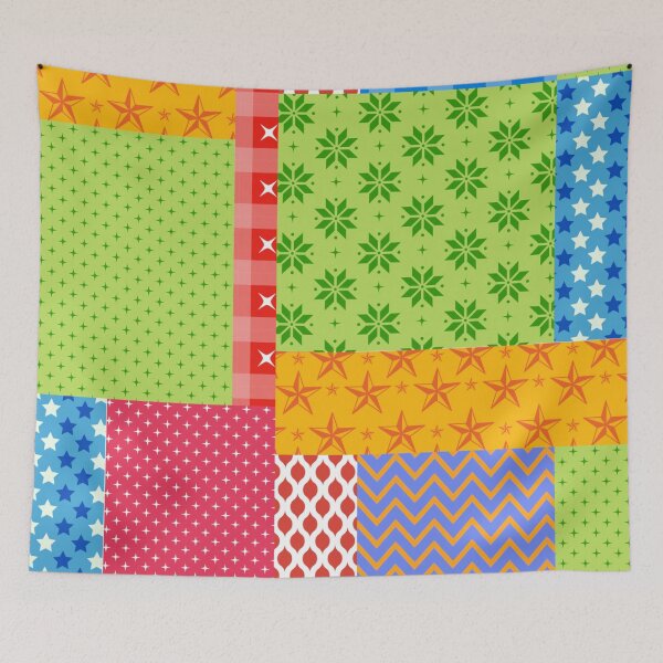 Item preview, patchwork pattern designed and sold by DerSenat.