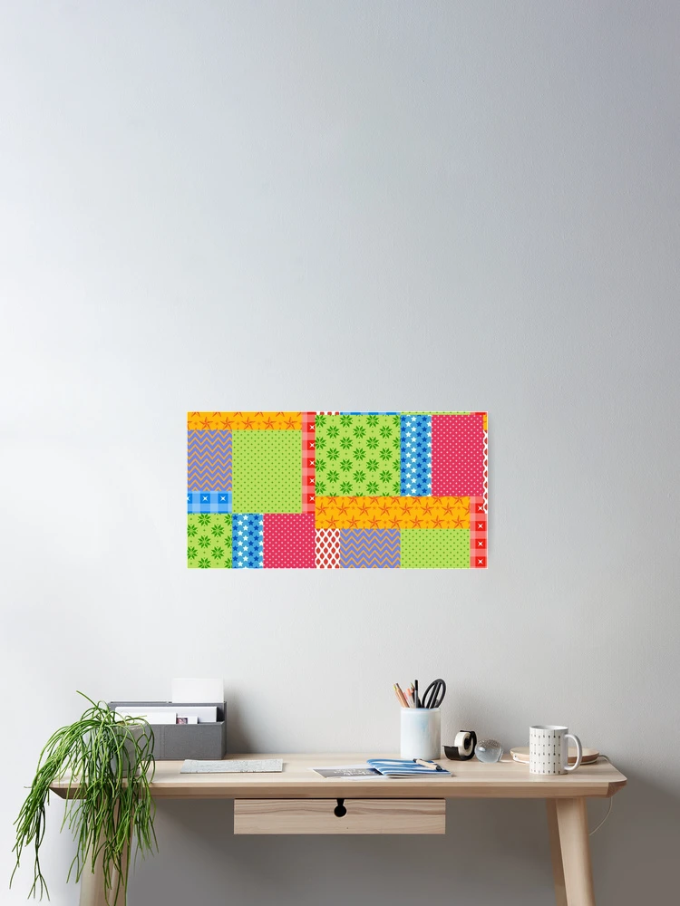 Thumbnail 2 of 3, Poster, patchwork pattern designed and sold by DerSenat.