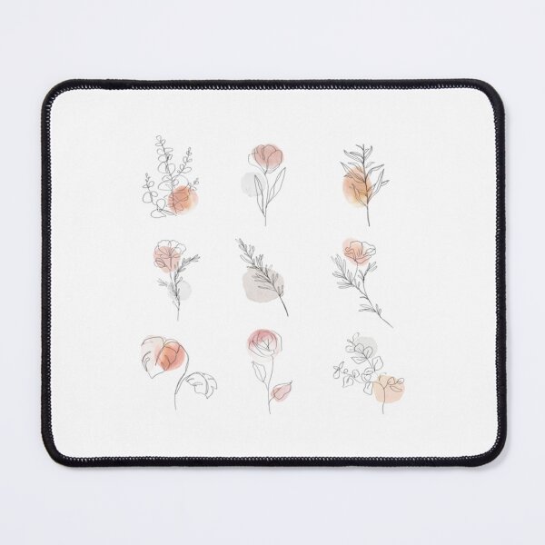 Item preview, Flowers minimal line art illustration collection   designed and sold by VtgFandesign.