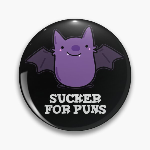Item preview, Sucker For Puns Funny Baby Bat Puns (Dark BG) designed and sold by punnybone.
