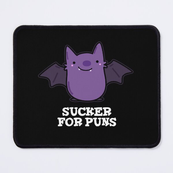Item preview, Sucker For Puns Funny Baby Bat Puns (Dark BG) designed and sold by punnybone.