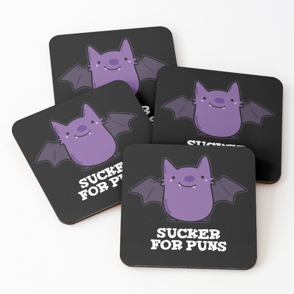 Item preview, Sucker For Puns Funny Baby Bat Puns (Dark BG) designed and sold by punnybone.