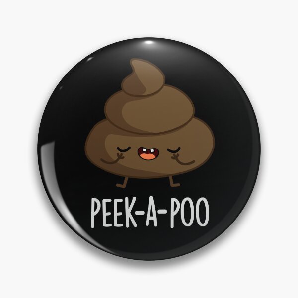 Item preview, Peek A Poo Funny Poop Puns (Dark BG) designed and sold by punnybone.