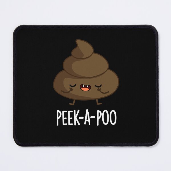 Item preview, Peek A Poo Funny Poop Puns (Dark BG) designed and sold by punnybone.