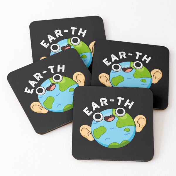 Item preview, Ear-th Funny Earth Puns (Dark BG) designed and sold by punnybone.