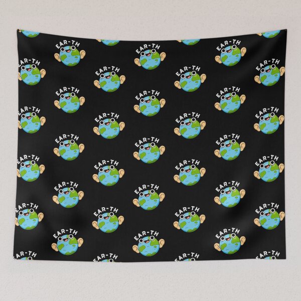 Item preview, Ear-th Funny Earth Puns (Dark BG) designed and sold by punnybone.