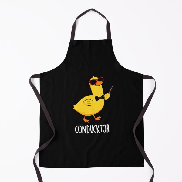 Item preview, Con-duck-tor Funny Music Conductor Duck Puns (Dark BG) designed and sold by punnybone.