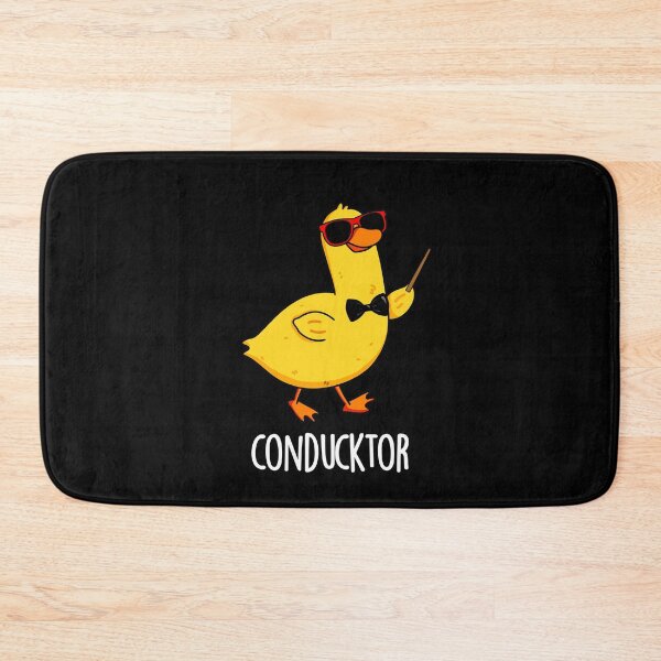 Item preview, Con-duck-tor Funny Music Conductor Duck Puns (Dark BG) designed and sold by punnybone.
