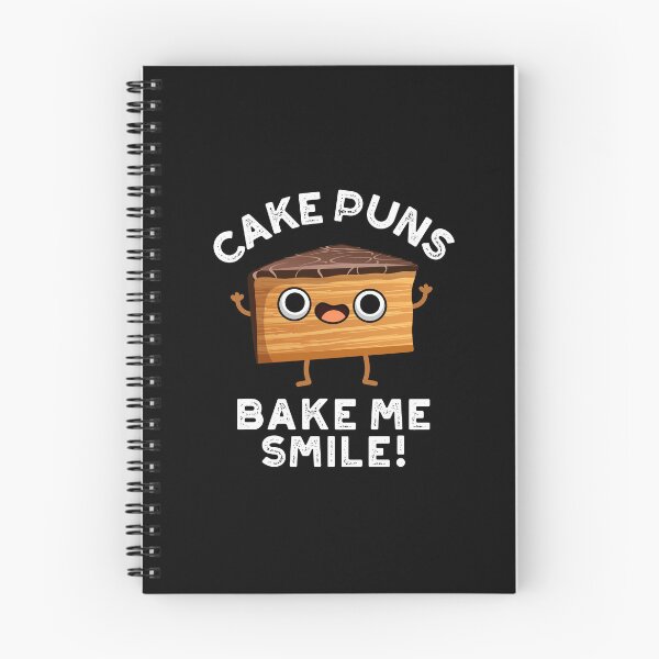 Item preview, Cake Puns Bake Me Smile Funny Food Puns (Dark BG) designed and sold by punnybone.
