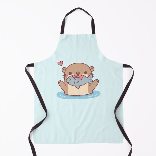 Item preview, Cute Otter Catching Fish Funny designed and sold by rustydoodle.