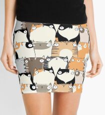 Staring Cats Mini Skirt