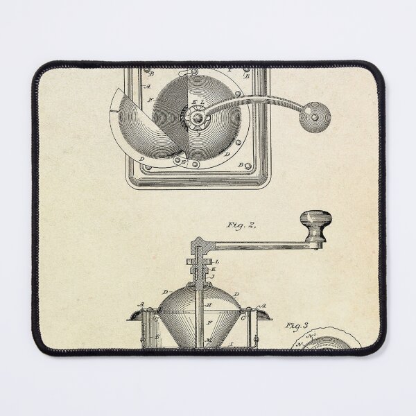 Item preview, Coffee Mill Vintage Patent designed and sold by zemlakr.