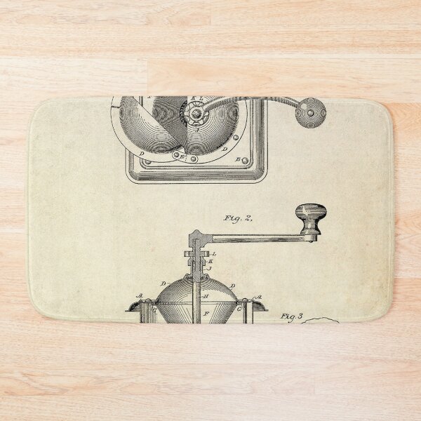 Item preview, Coffee Mill Vintage Patent designed and sold by zemlakr.