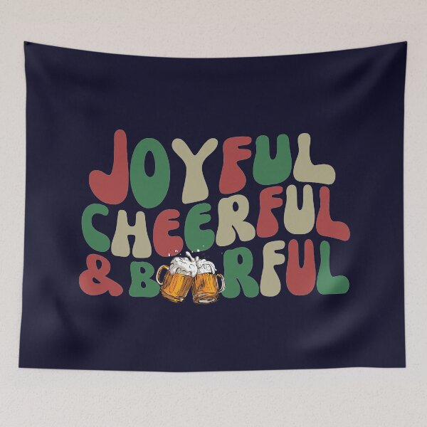Item preview, Funny Christmas Holiday Beer Saying Retro  designed and sold by SunfullyYours.